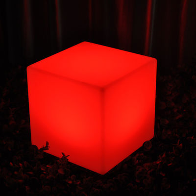 Glowing Outdoor LED Cube Light Chair Plastic IP65 impermeabile per la decorazione del parco villa