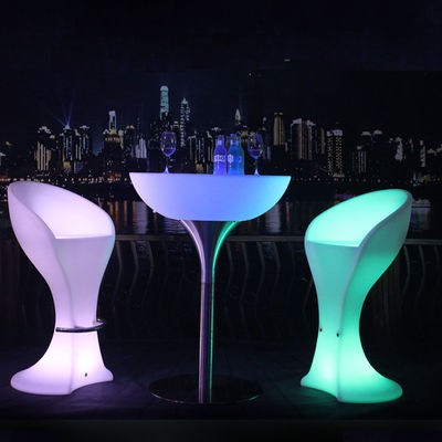 Tavoli da cocktail senza fili illuminati Sedie telecomando per festa