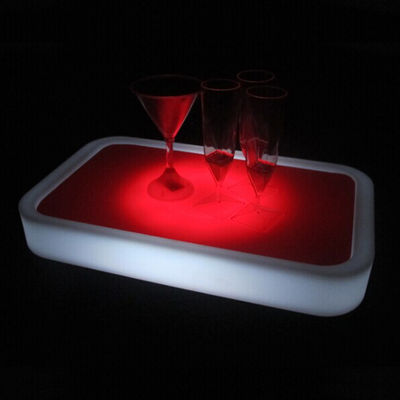 club di festa utilizzato controllo wireless cambiando colore illuminato vassoio elettrico di servizio