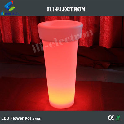 illuminato highboy ha portato vaso di fiori artificiali con 16 colori che cambiano con il telecomando