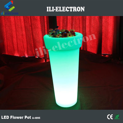 illuminato highboy ha portato vaso di fiori artificiali con 16 colori che cambiano con il telecomando