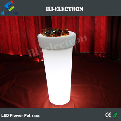 illuminato highboy ha portato vaso di fiori artificiali con 16 colori che cambiano con il telecomando
