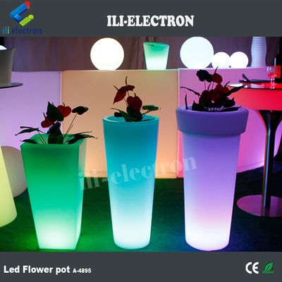 illuminato highboy ha portato vaso di fiori artificiali con 16 colori che cambiano con il telecomando
