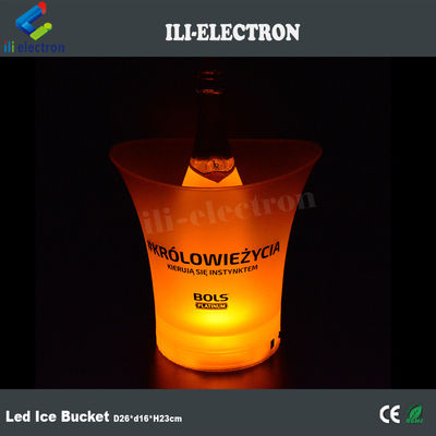 Venditore caldo, secchio di ghiaccio di plastica a led per champagne.