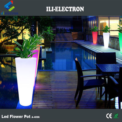Controllo remoto cambio colore Led vaso da fiori per negozi di bevande