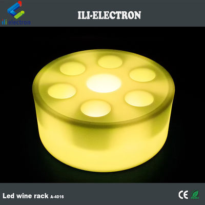 Controllo remoto ricaricabile barware in plastica a led unico