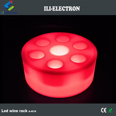 Controllo remoto ricaricabile barware in plastica a led unico