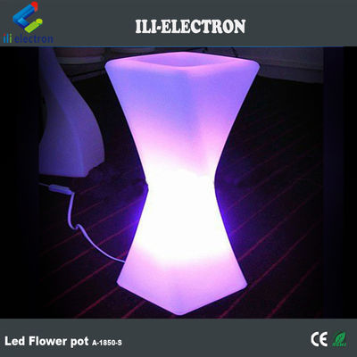 Ricaricabile Single LED illuminato torto vaso da fiori colore personalizzato