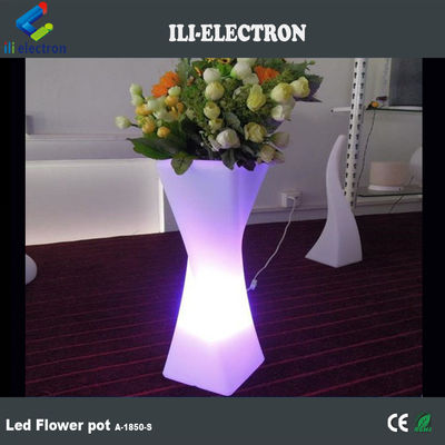 Ricaricabile Single LED illuminato torto vaso da fiori colore personalizzato