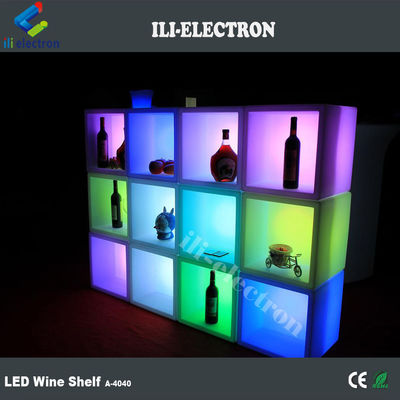Ricaricabile Acqueproof Plastic LED Quadrato Ice Bucket per Pub