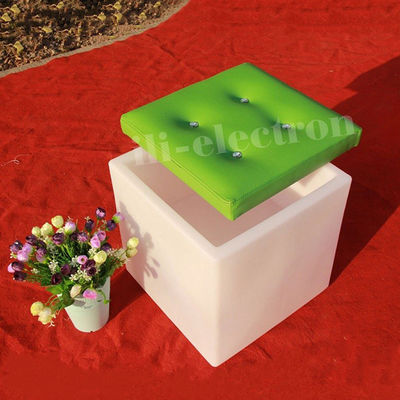 Multifunzionale LED Ice Bucket Forma quadrata PE Materiale di plastica con coperchio di pelle