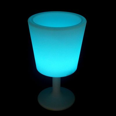 Controllo wireless luccicante secchio di ghiaccio in plastica a led con supporto per interni ed esterni