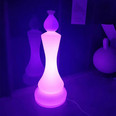 Lampade da giardino a forma di scacchi a LED ricaricabili in plastica AC 85-265V