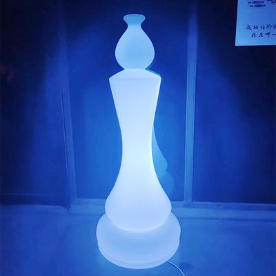 Lampade da giardino a forma di scacchi a LED ricaricabili in plastica AC 85-265V