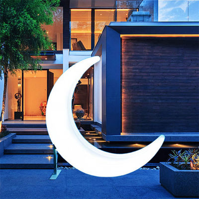 Luci di giardino a forma di luna a LED 16 colori mutevoli