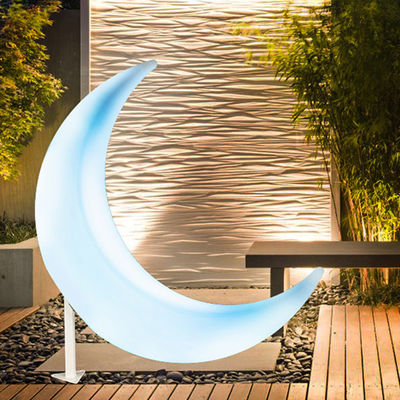 Luci di giardino a forma di luna a LED 16 colori mutevoli