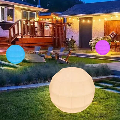 In alluminio PE Plastico Glow Ball Light Ricaricabile poliedro Forma sfera luminosa