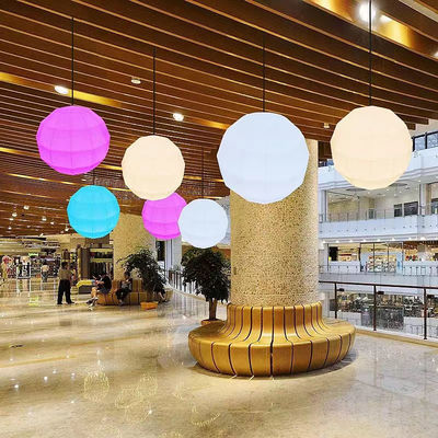 In alluminio PE Plastico Glow Ball Light Ricaricabile poliedro Forma sfera luminosa