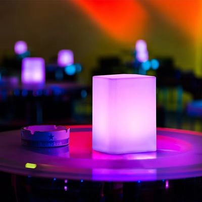 6 pollici LED cubo luce notturna colorato USB di ricarica resistente all'acqua