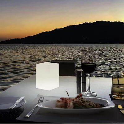 6 pollici LED cubo luce notturna colorato USB di ricarica resistente all'acqua