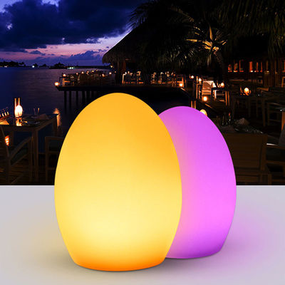 Lampade a LED a forma di uovo senza fili, lampada Egg Mood per club notturno all' aperto