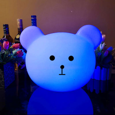 Fabbrica vendita calda orso forma colorata led luci notturne