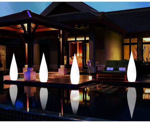 lampade da terra a LED senza fili, di plastica impermeabile