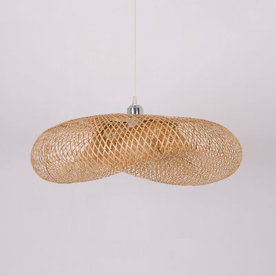Lampade appese Bambù Luci a LED soffitto Rattan Pendant Light