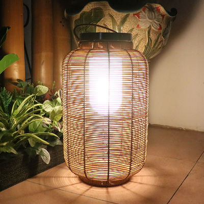 Luci solari in rotino decorativo, lampada di rotino per l' esterno.