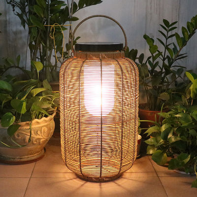 Luci solari in rotino decorativo, lampada di rotino per l' esterno.