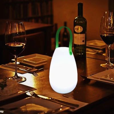 2700K CCT lampada portatile LED in plastica ricaricabile per ristorante