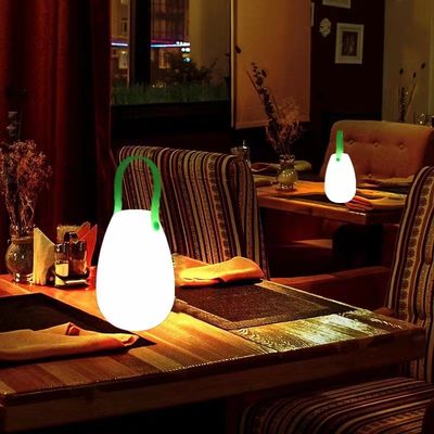 2700K CCT lampada portatile LED in plastica ricaricabile per ristorante