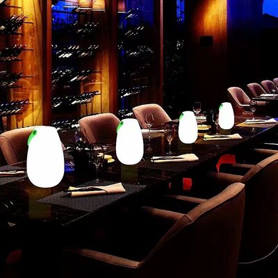 2700K CCT lampada portatile LED in plastica ricaricabile per ristorante