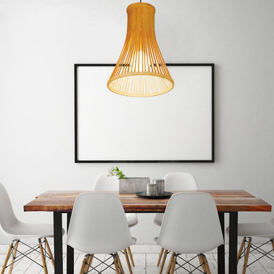 Lampada di rattan personalizzata, lampada di bambù in tessuto nordico per illuminazione interna