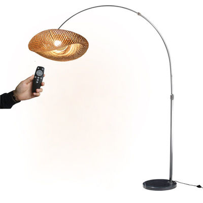 Controllo dell'interruttore di luci di bambù a rattan a LED dimmabile