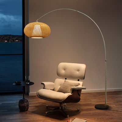 La migliore qualità di decorazione moderna in metallo stand led stand lettura lampada creativa di pesca lampada a pavimento
