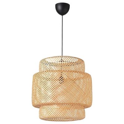 Disegno unico Lampada decorativa in bambù appesa Lampada artigianale in bambù