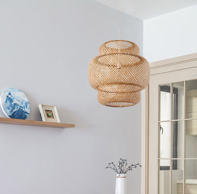 Disegno unico Lampada decorativa in bambù appesa Lampada artigianale in bambù