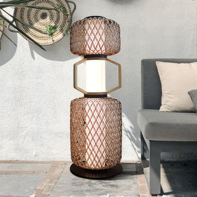 Lampada di rattan decorativa 3500K CCT per hotel residenziale