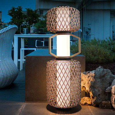 Lampada di rattan decorativa 3500K CCT per hotel residenziale