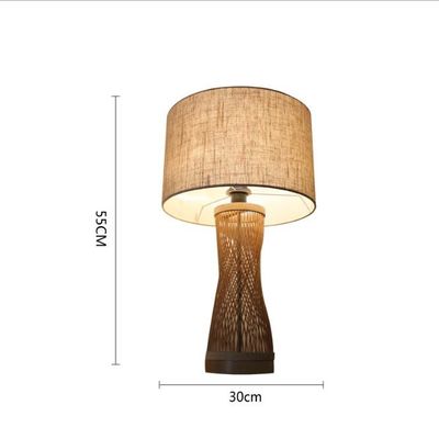 Atmosfera Lampada da tavolo in rotano, Lampada da tavolo in bambù per decorazioni interne