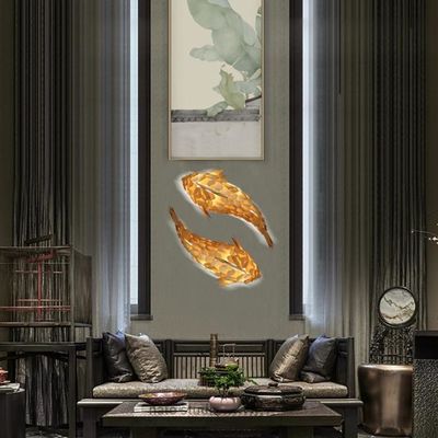 Creativo Lampada appesa design pesce candelabro Lampada pendente