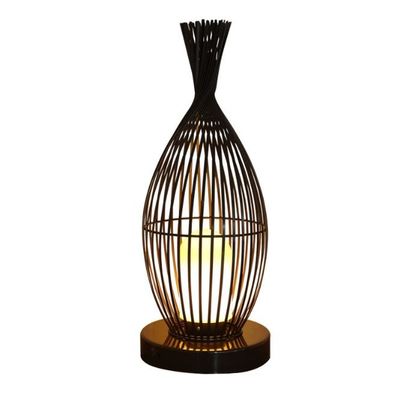 Lampada da terra di rotino resistente all' acqua per balcone esterno di villa