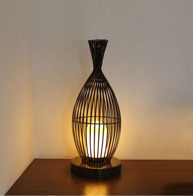 Lampada da terra di rotino resistente all' acqua per balcone esterno di villa