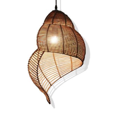 Asia sud-orientale campo lumaca design lampada a candelabro di rattan