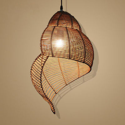 Asia sud-orientale campo lumaca design lampada a candelabro di rattan
