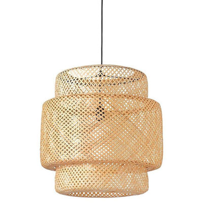 lampada a sospensione fatta a mano - Lanterna in bambù - Lampada decorativa in bambù appesa