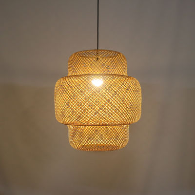 lampada a sospensione fatta a mano - Lanterna in bambù - Lampada decorativa in bambù appesa