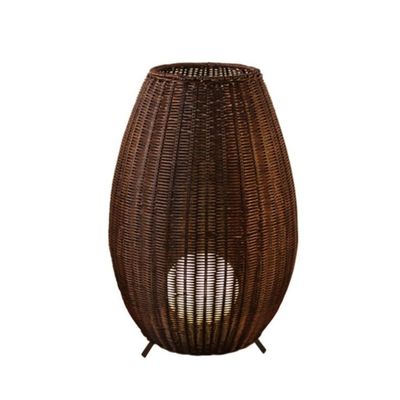 35cm/45cm/78cm/128cm altezza lampadine artistiche a piedi lampadine da pavimento in vimini di rattan
