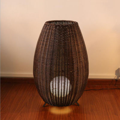Lampada da pavimento di rotino di lusso personalizzata, Luce da pavimento creativa in vetro per interni
